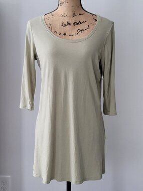 Pure Jill Ballet Sleeve Tunic Green  Medium